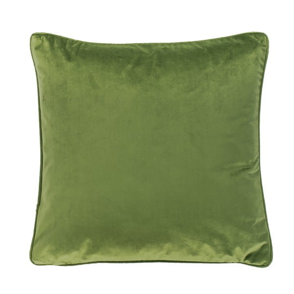 Cuscino verde scuro vellutato, 45 x 45 cm - Tiseco Home Studio