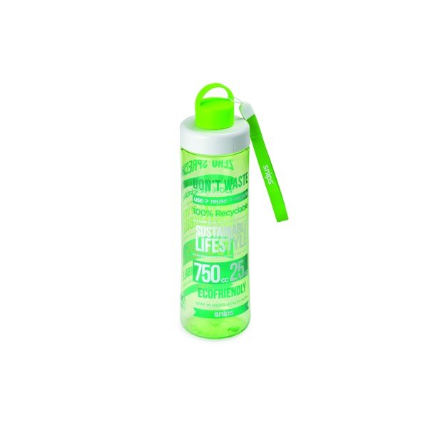Zelená láhev na vodu Snips Eco, 750 ml