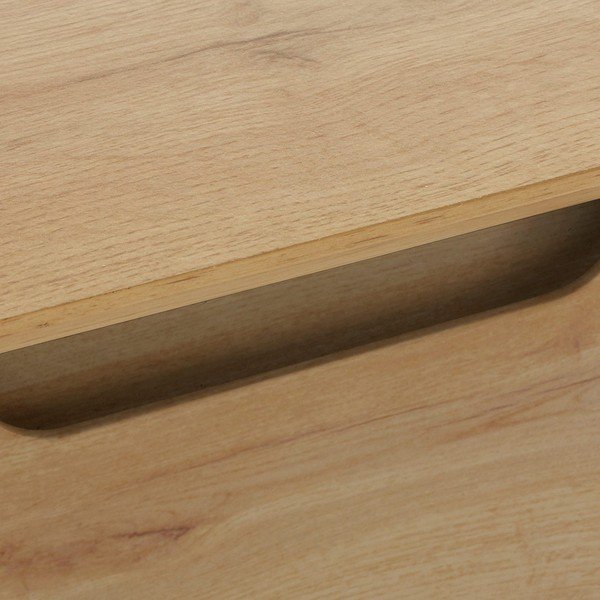 Scarpiera con ante a battente effetto rovere Ezra - Støraa-image-1