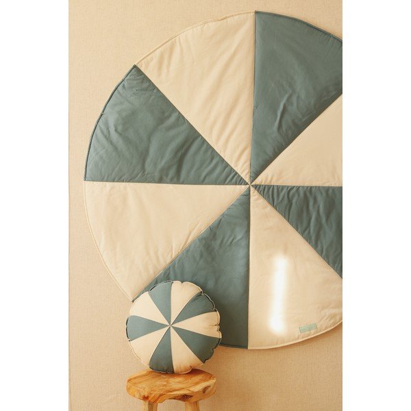 Tappeto da gioco per bambini blu e beige Blue Circus - Moi Mili-image-2