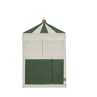 Organizer da appendere verde/color crema in tessuto 40x1x60 cm Circus – OYOY Mini