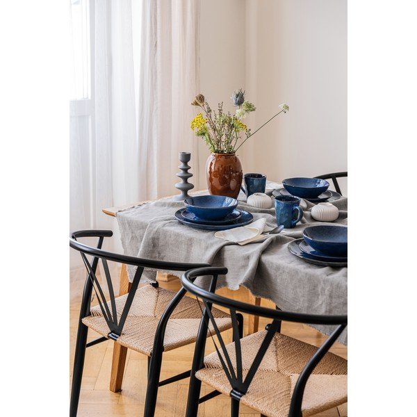 Set da pranzo in gres blu scuro 16 pezzi Glosia - Bonami Selection-image-4