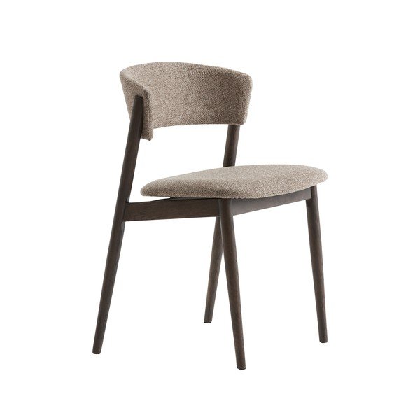 Sedie da pranzo in set beige/marrone scuro in metallo 2 pz Revere – Unique Furniture