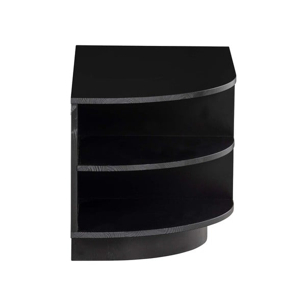 Tavolo TV modulare nero in legno di pino 78x40 cm Finca - WOOOD-image-4