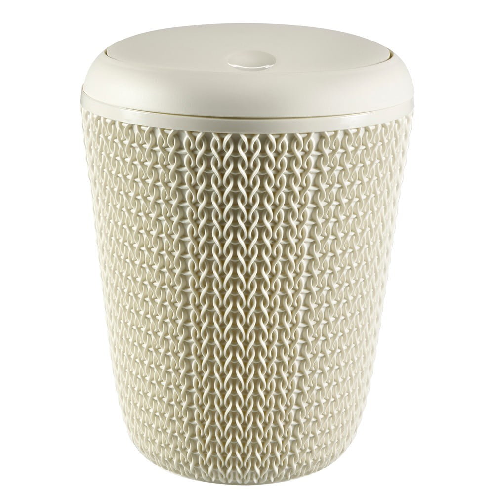 Cestino da bagno bianco , 7 l Knit - Curver | Cestini per la spazzatura