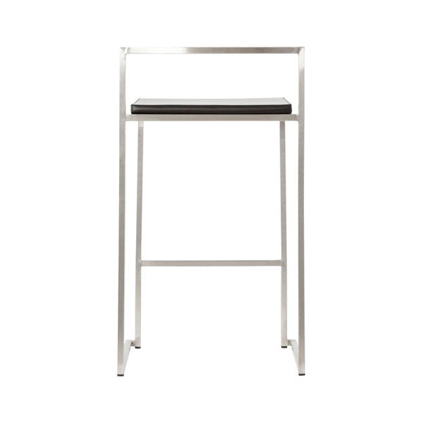 Sedia da bar con seduta nera Meto, altezza seduta 65 cm - Kokoon-image-4