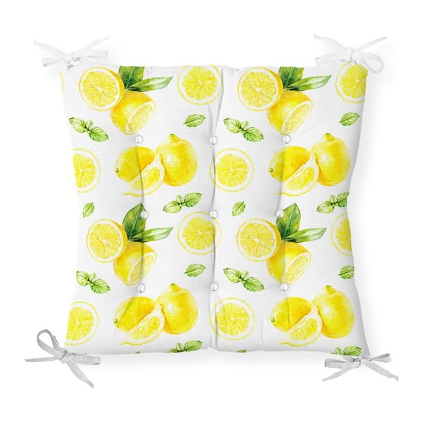 Copridivano in cotone a fette di limone, 40 x 40 cm - Minimalist Cushion Covers