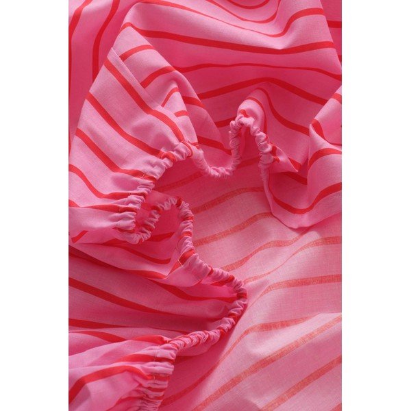Lenzuolo con angoli rosa in cotone organico 90x200 cm Sima – Jotex