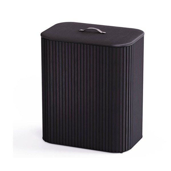 Cesta per il bucato nera in bambù 2x45 l Tota Luxe – Joseph Joseph-image-3