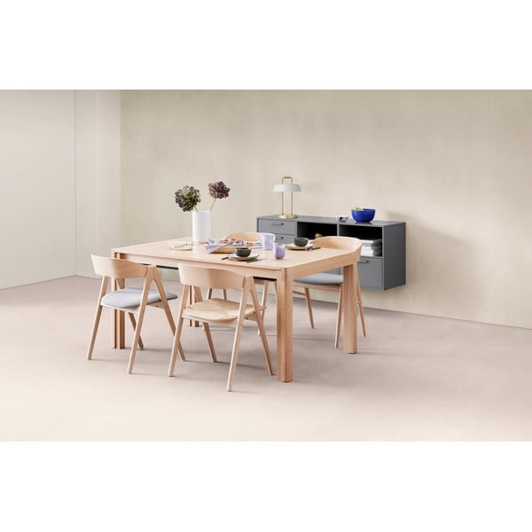 Tavolo da pranzo pieghevole con piano in rovere decorato 96x160 cm Join by Hammel - Hammel Furniture-image-1