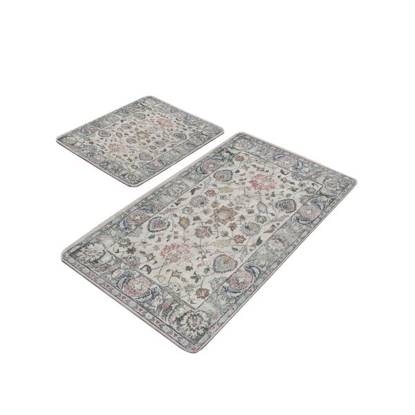 Tappetini da bagno grigi in set da 2 60x100 cm - Mila Home