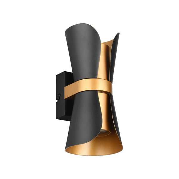 Lampada da parete in colore nero-bronzo Coat - Trio-image-2