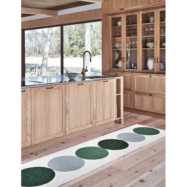 Tappeto da interno/esterno verde/color crema 70x140 cm Otto Herb – Pappelina-image-1