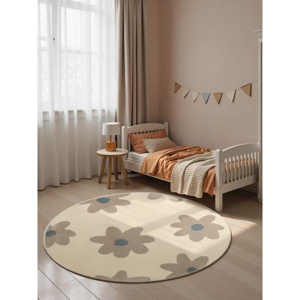 Tappeto per bambini beige ø160 cm Bloomy – Hanse Home-image-1