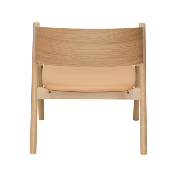 Poltrona marrone chiaro Oblique - Hübsch-image-3