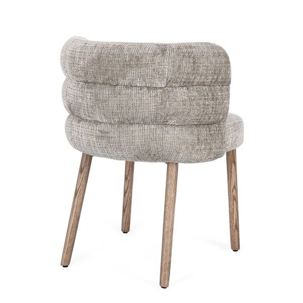 Sedia da pranzo grigia in imbottito Ilma – Bizzotto-image-3