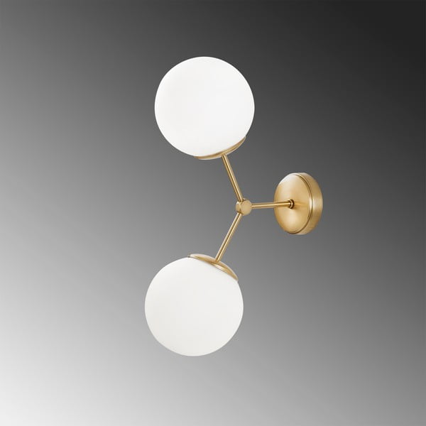 Lampada da parete di colore bianco-oro Damar - Opviq lights-image-3