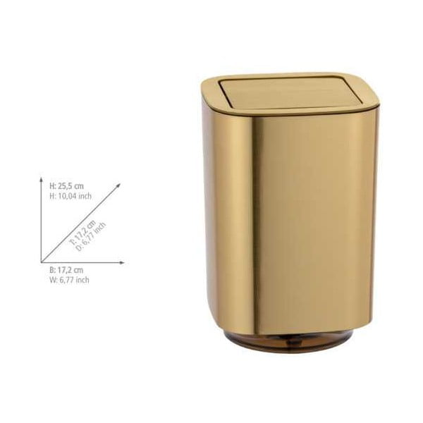 Cestino da bagno in oro Auron - Wenko-image-2