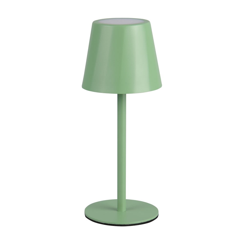 Lampada da tavolo LED verde chiaro con paralume in metallo (altezza totale 21 cm) Diaz – Reality | Abat-jour e lampade da tavolo