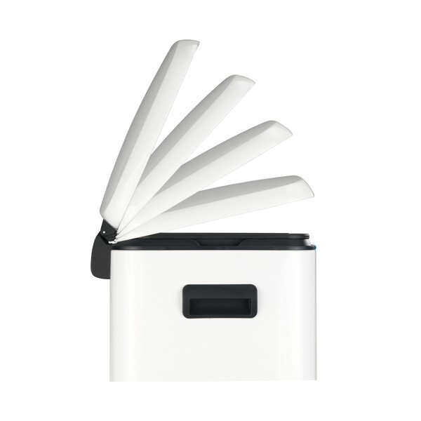 Cestino doppio a pedale bianco, 2x 20 l Primo - Wenko-image-2