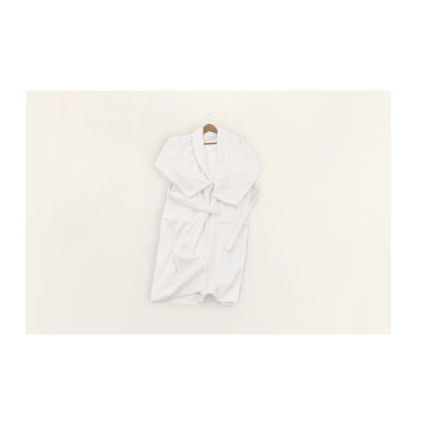 Accappatoio in cotone bianco taglia L/XL - Foutastic-image-2