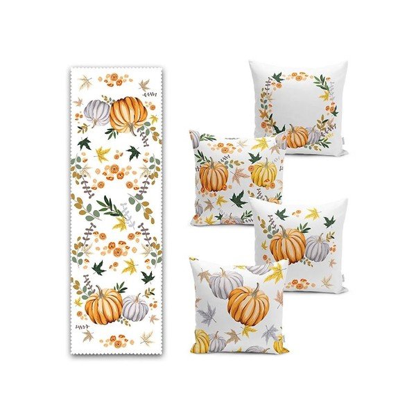 Set di 4 federe e runner da tavolo - Mila Home