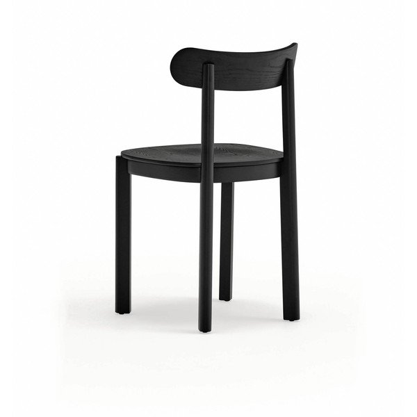 Sedia da pranzo nera con effetto frassino Nara – Teulat-image-4