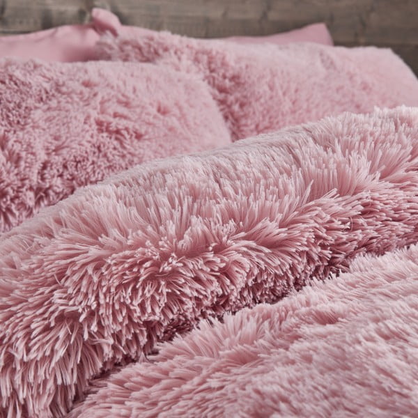Biancheria da letto in microfelpa rosa , 135 x 200 cm Cuddly - Catherine Lansfield-image-3