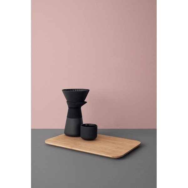 Set per caffè a goccia nero in gres 600 ml Theo – Stelton-image-4
