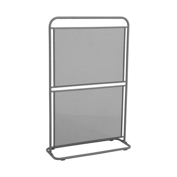 Paravento da balcone in metallo grigio scuro , 124 x 80 cm MWH - Garden Pleasure