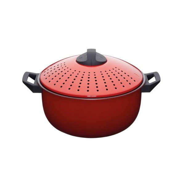 Hrnec s pokličkou na slévání těstovin Kitchen Craft World Of Flavours, 4 l