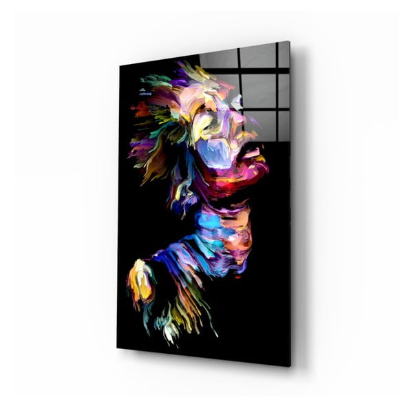 Pittura su vetro , 46 x 72 cm Effect Woman - Insigne
