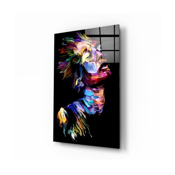 Pittura su vetro , 46 x 72 cm Effect Woman - Insigne