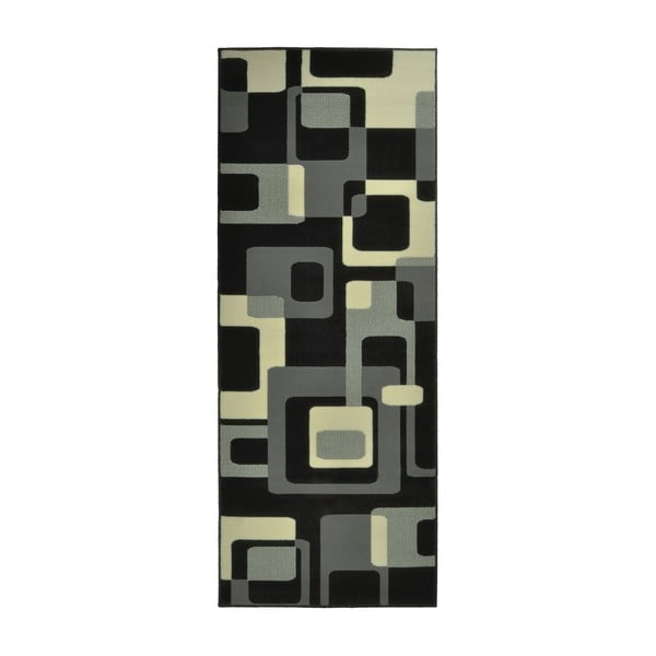 Tappeto nero Hamla Retro, 80 x 150 cm - Hanse Home