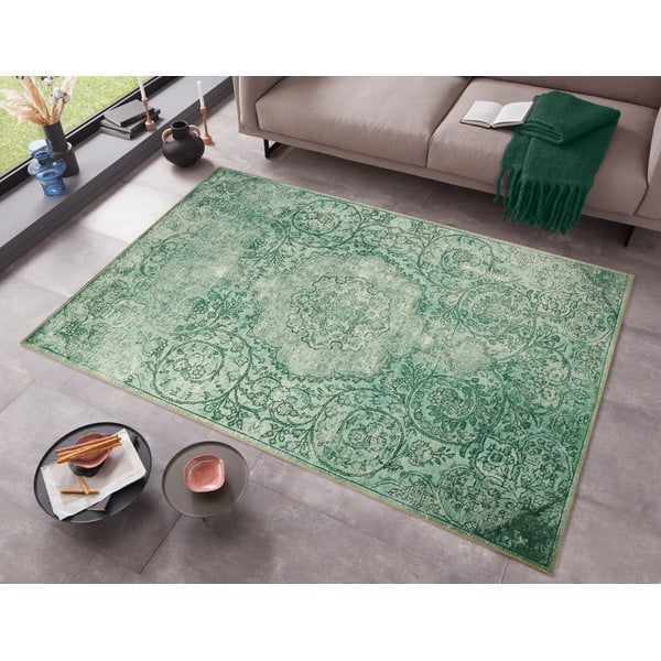 Tappeto verde , 120 x 170 cm Chenile - Ragami-image-1