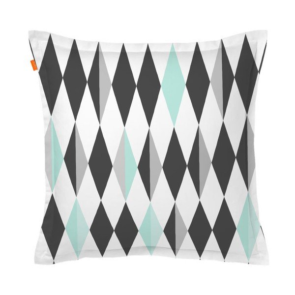 Federa in cotone Diamante, 60 x 60 cm - Blanc