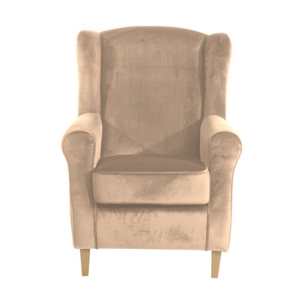 Poltrona marrone Velour Sand Lorris - Max Winzer-image-2