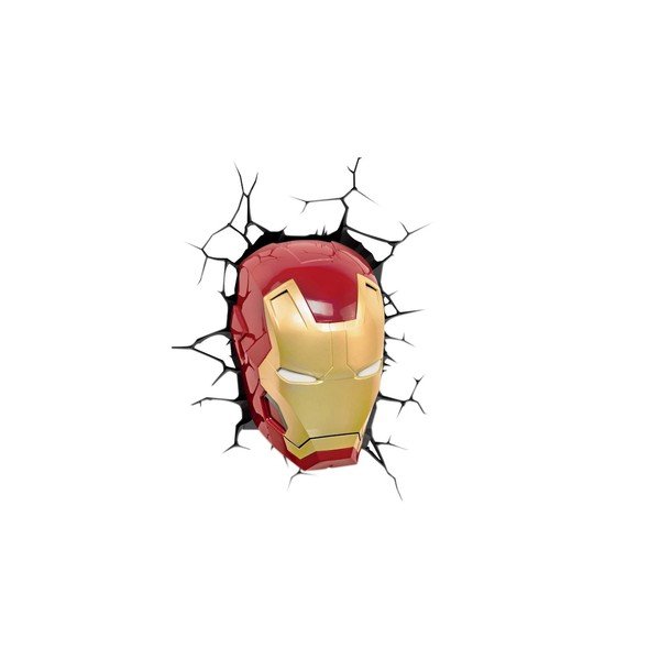 Dětské 3D světlo na zeď IronMan