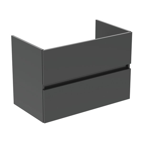 Mobile a sospensione grigio per sottolavabo 80x55 cm Eurovit+ - Ideal Standard-image-2