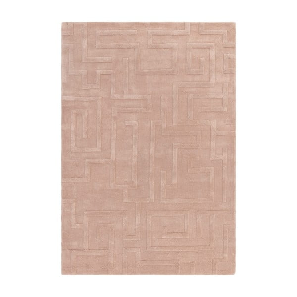 Tappeto in lana rosa chiaro 160x230 cm Maze - Asiatic Carpets