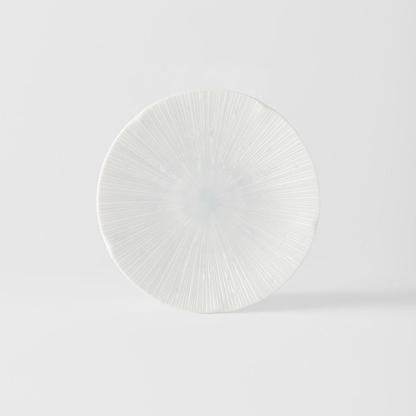 Piatto da dessert in ceramica azzurra ø 13 cm ICE WHITE - MIJ-image-2