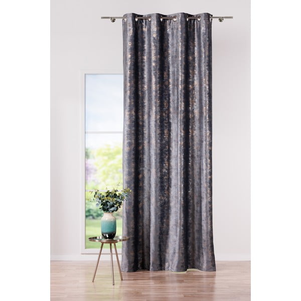 Tenda antracite 140x260 cm Lhasa - Mendola Fabrics-image-1