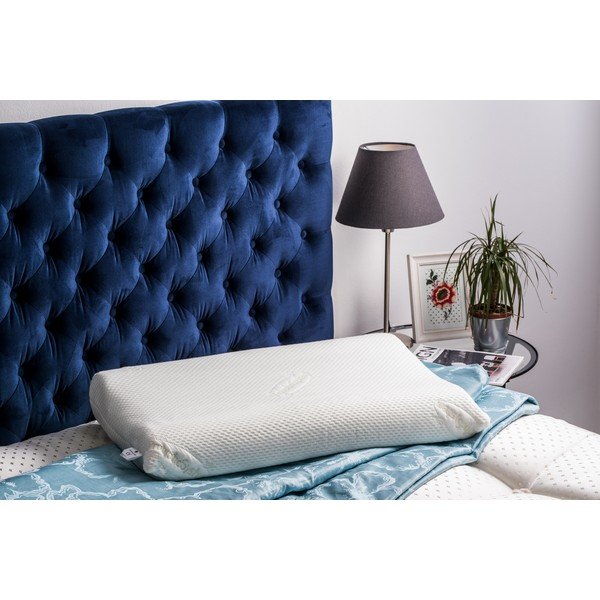 Cuscino bianco con schiuma di memoria Bio Wave, 42 x 72 cm - ProSpánek-image-1