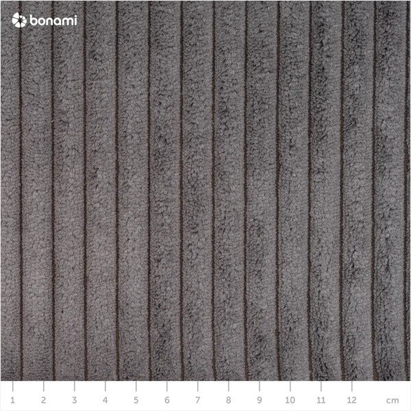 Modulo divano in velluto a coste grigio scuro, pezzo centrale Nihad modular - Bobochic Paris-image-4