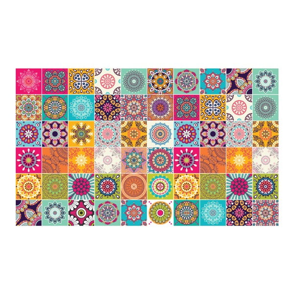 Set di 60 adesivi murali decorativi Flow, 15 x 15 cm - Ambiance-image-2