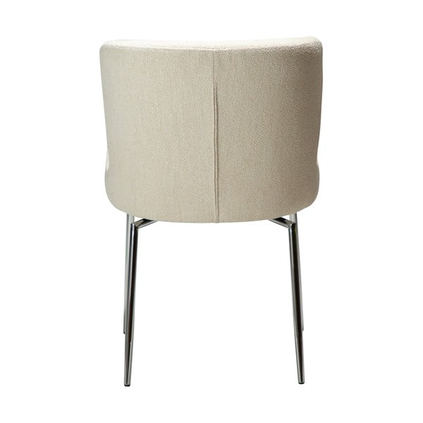 Sedia da pranzo color crema in imbottito Glam – DAN-FORM Denmark-image-2