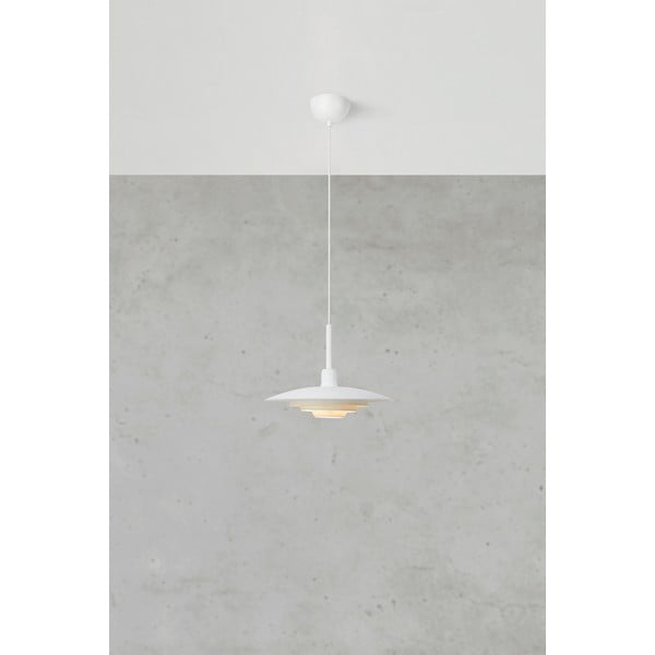 Lampadario bianco con paralume in metallo ø 35 cm Piny – Markslöjd-image-3