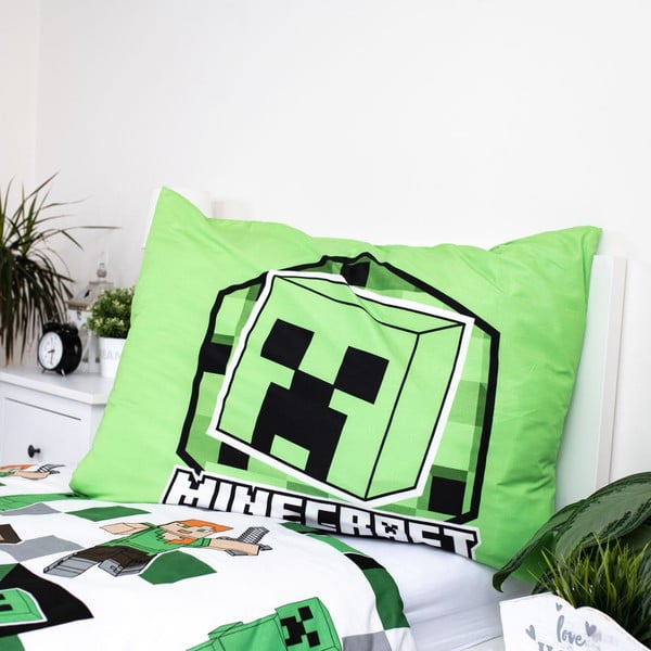 Biancheria da letto per bambini in microfibra per letto singolo 140x200 cm Minecraft – Jerry Fabrics-image-4