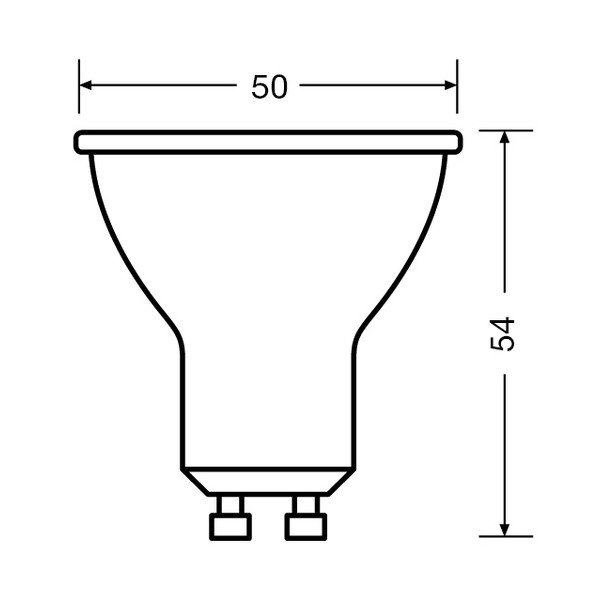 Lampadina LED calda GU10, 5 W - Candellux Lighting-image-3
