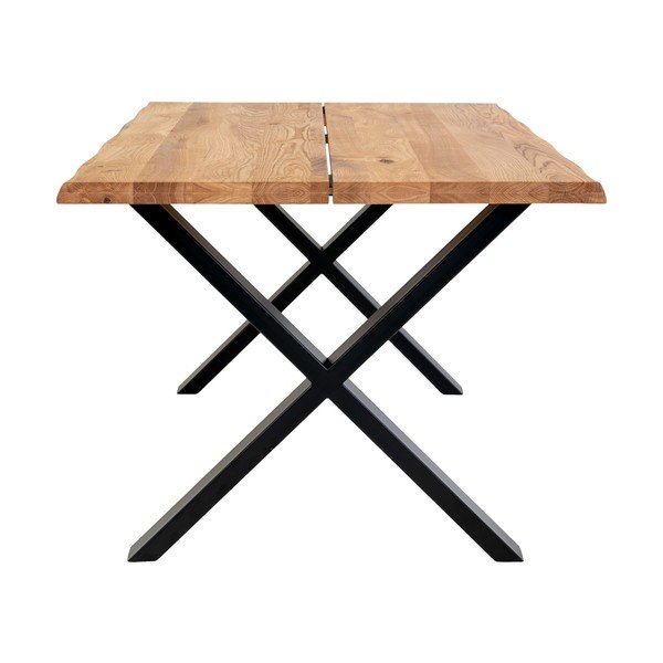 Tavolo da pranzo con piano in rovere massiccio , 140 x 95 cm Toulon - House Nordic-image-4